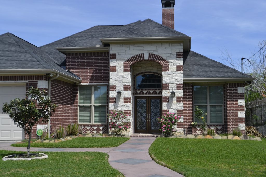 brick and stone front home