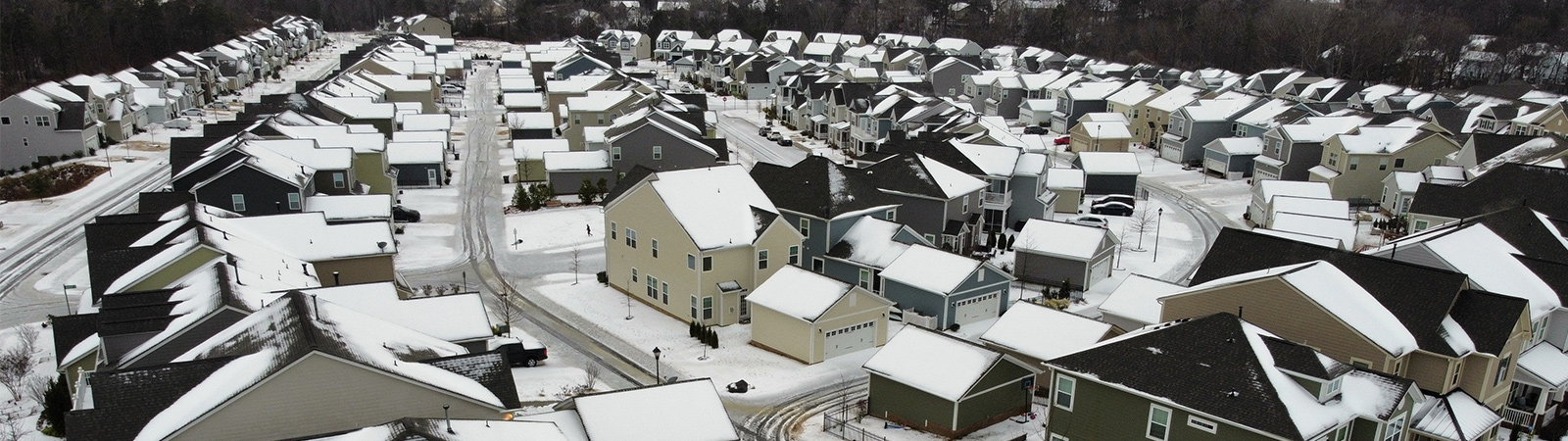 aerial view of Minnesota neighborhood