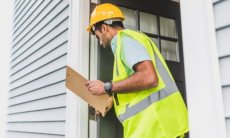 person giving a free roof inspection